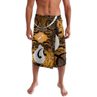 Personalised Maori Matariki Hei Matau Kowhai Lavalava Maori Kowhaiwhai Pattern Galaxy LT01 Yellow - Polynesian Pride