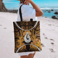 Maori Matariki Hei Matau Kowhai Tote Bag Maori Kowhaiwhai Pattern Galaxy