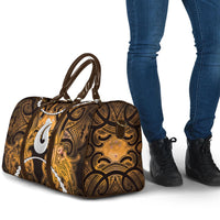 Maori Matariki Hei Matau Kowhai Travel Bag Maori Kowhaiwhai Pattern Galaxy