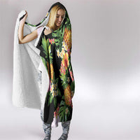 Hawaii Pineapple Tropical Hooded Blanket Colorful Hibiscus Plumeria LT01 - Polynesian Pride