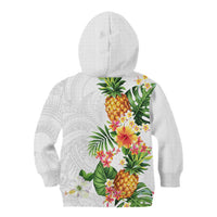 Hawaii Pineapple Tropical Kid Hoodie Luminous Hibiscus Plumeria LT01 - Polynesian Pride