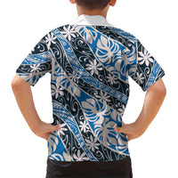 Ninamu Tahiti Tiare Monstera Family Matching Long Sleeve Bodycon Dress and Hawaiian Shirt Polynesian Pattern Curve Style - Polynesian Pride