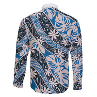 Ninamu Tahiti Tiare Monstera Family Matching Long Sleeve Bodycon Dress and Hawaiian Shirt Polynesian Pattern Curve Style - Polynesian Pride