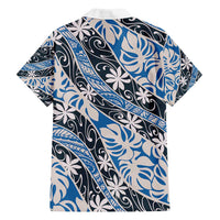 Ninamu Tahiti Tiare Monstera Family Matching Off Shoulder Maxi Dress and Hawaiian Shirt Polynesian Pattern Curve Style - Polynesian Pride