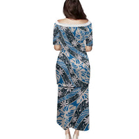 Ninamu Tahiti Tiare Monstera Family Matching Puletasi and Hawaiian Shirt Polynesian Pattern Curve Style - Polynesian Pride