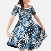 Ninamu Tahiti Tiare Monstera Family Matching Summer Maxi Dress and Hawaiian Shirt Polynesian Pattern Curve Style - Polynesian Pride
