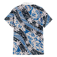Ninamu Tahiti Tiare Monstera Hawaiian Shirt Polynesian Pattern Curve Style - Polynesian Pride