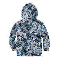 Ninamu Tahiti Tiare Monstera Kid Hoodie Polynesian Pattern Curve Style - Polynesian Pride