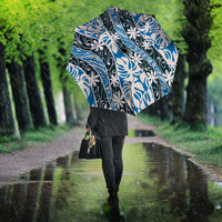 Ninamu Tahiti Tiare Monstera Umbrella Polynesian Pattern Curve Style - Polynesian Pride