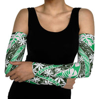 Matie Tahiti Tiare Monstera Arm Sleeves Polynesian Pattern Curve Style - Polynesian Pride