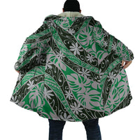 Matie Tahiti Tiare Monstera Cloak Polynesian Pattern Curve Style - Polynesian Pride