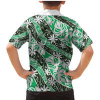 Matie Tahiti Tiare Monstera Family Matching Mermaid Dress and Hawaiian Shirt Polynesian Pattern Curve Style - Polynesian Pride