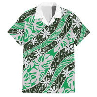 Matie Tahiti Tiare Monstera Family Matching Mermaid Dress and Hawaiian Shirt Polynesian Pattern Curve Style - Polynesian Pride