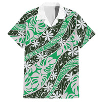 Matie Tahiti Tiare Monstera Hawaiian Shirt Polynesian Pattern Curve Style - Polynesian Pride