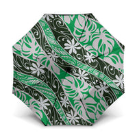 Matie Tahiti Tiare Monstera Umbrella Polynesian Pattern Curve Style - Polynesian Pride