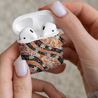 Puatou Tahiti Tiare Monstera AirPods Case Polynesian Pattern Curve Style - Polynesian Pride