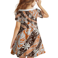 Puatou Tahiti Tiare Monstera Family Matching Long Sleeve Bodycon Dress and Hawaiian Shirt Polynesian Pattern Curve Style LT01 - Polynesian Pride