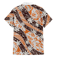 Puatou Tahiti Tiare Monstera Family Matching Long Sleeve Bodycon Dress and Hawaiian Shirt Polynesian Pattern Curve Style LT01 - Polynesian Pride