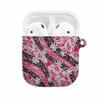 Tarona Tahiti Tiare Monstera AirPods Case Polynesian Pattern Curve Style - Polynesian Pride