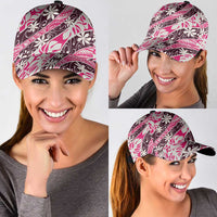 Tarona Tahiti Tiare Monstera Classic Cap Polynesian Pattern Curve Style - Polynesian Pride