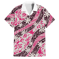 Tarona Tahiti Tiare Monstera Family Matching Off Shoulder Maxi Dress and Hawaiian Shirt Polynesian Pattern Curve Style - Polynesian Pride