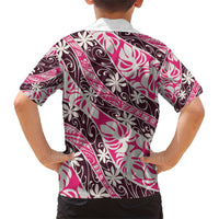 Tarona Tahiti Tiare Monstera Family Matching Short Sleeve Bodycon Dress and Hawaiian Shirt Polynesian Pattern Curve Style - Polynesian Pride