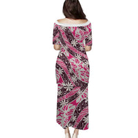 Tarona Tahiti Tiare Monstera Puletasi Polynesian Pattern Curve Style - Polynesian Pride