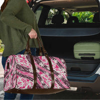 Tarona Tahiti Tiare Monstera Travel Bag Polynesian Pattern Curve Style - Polynesian Pride