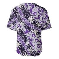 Vareau Tahiti Tiare Monstera Baseball Jersey Polynesian Pattern Curve Style LT01 - Polynesian Pride