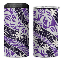 Vareau Tahiti Tiare Monstera 4 in 1 Can Cooler Tumbler Polynesian Pattern Curve Style - Polynesian Pride
