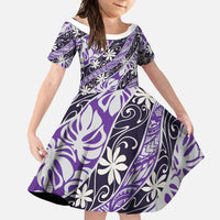 Vareau Tahiti Tiare Monstera Family Matching Short Sleeve Bodycon Dress and Hawaiian Shirt Polynesian Pattern Curve Style - Polynesian Pride