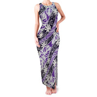 Vareau Tahiti Tiare Monstera Family Matching Tank Maxi Dress and Hawaiian Shirt Polynesian Pattern Curve Style - Polynesian Pride