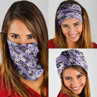 Vareau Tahiti Tiare Monstera Neck Gaiter Polynesian Pattern Curve Style - Polynesian Pride