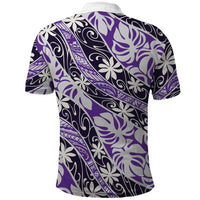 Vareau Tahiti Tiare Monstera Polo Shirt Polynesian Pattern Curve Style LT01 - Polynesian Pride