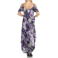 Vareau Tahiti Tiare Monstera Summer Maxi Dress Polynesian Pattern Curve Style LT01 - Polynesian Pride