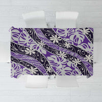 Vareau Tahiti Tiare Monstera Tablecloth Polynesian Pattern Curve Style - Polynesian Pride