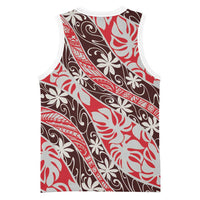 Uteute Tahiti Tiare Monstera Basketball Jersey Polynesian Pattern Curve Style - Polynesian Pride