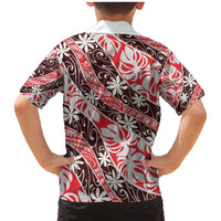 Uteute Tahiti Tiare Monstera Family Matching Mermaid Dress and Hawaiian Shirt Polynesian Pattern Curve Style - Polynesian Pride
