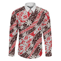 Uteute Tahiti Tiare Monstera Family Matching Mermaid Dress and Hawaiian Shirt Polynesian Pattern Curve Style - Polynesian Pride
