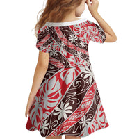 Uteute Tahiti Tiare Monstera Family Matching Puletasi and Hawaiian Shirt Polynesian Pattern Curve Style LT01 - Polynesian Pride