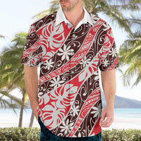 Uteute Tahiti Tiare Monstera Hawaiian Shirt Polynesian Pattern Curve Style LT01 - Polynesian Pride