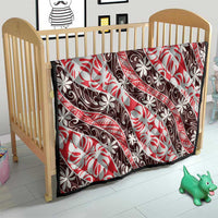 Uteute Tahiti Tiare Monstera Quilt Polynesian Pattern Curve Style - Polynesian Pride