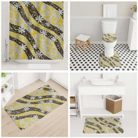 Rearea Tahiti Tiare Monstera Bathroom Set Polynesian Pattern Curve Style - Polynesian Pride