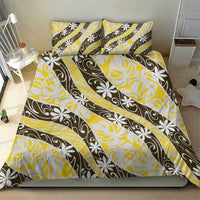 Rearea Tahiti Tiare Monstera Bedding Set Polynesian Pattern Curve Style - Polynesian Pride