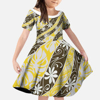 Rearea Tahiti Tiare Monstera Family Matching Puletasi and Hawaiian Shirt Polynesian Pattern Curve Style - Polynesian Pride