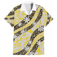 Rearea Tahiti Tiare Monstera Family Matching Puletasi and Hawaiian Shirt Polynesian Pattern Curve Style - Polynesian Pride