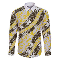Rearea Tahiti Tiare Monstera Family Matching Puletasi and Hawaiian Shirt Polynesian Pattern Curve Style - Polynesian Pride