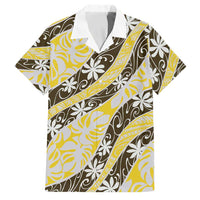 Rearea Tahiti Tiare Monstera Family Matching Short Sleeve Bodycon Dress and Hawaiian Shirt Polynesian Pattern Curve Style - Polynesian Pride