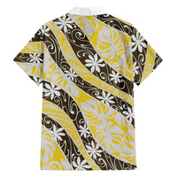 Rearea Tahiti Tiare Monstera Family Matching Tank Maxi Dress and Hawaiian Shirt Polynesian Pattern Curve Style - Polynesian Pride