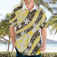 Rearea Tahiti Tiare Monstera Hawaiian Shirt Polynesian Pattern Curve Style LT01 - Polynesian Pride